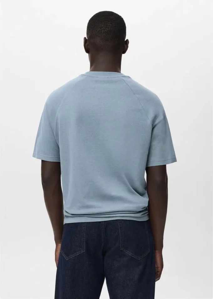 Volné bavlněné a lněné tričko Volné bavlněné a lněné tričko