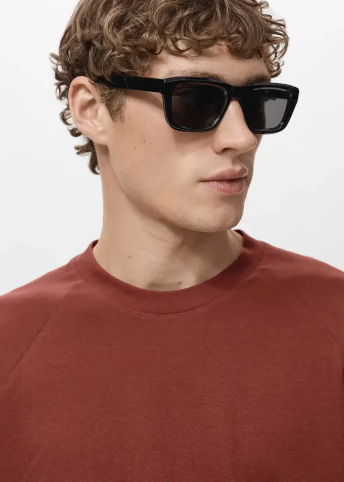 Volné bavlněné a lněné tričko Volné bavlněné a lněné tričko