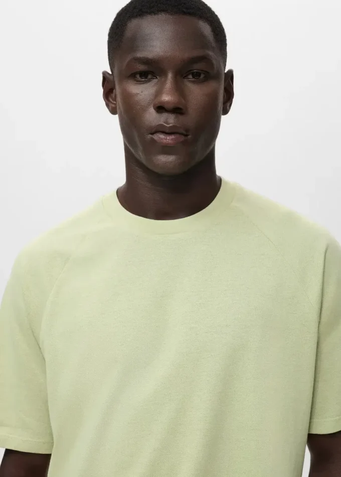 Volné bavlněné a lněné tričko Volné bavlněné a lněné tričko