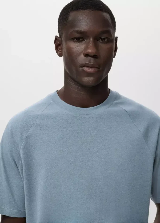 Volné bavlněné a lněné tričko Volné bavlněné a lněné tričko