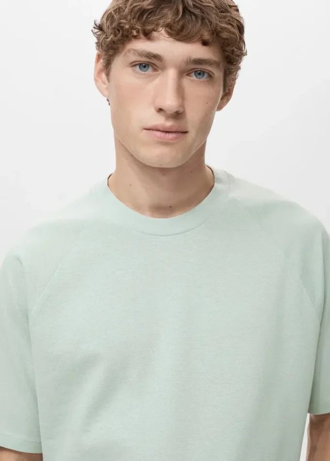 Volné bavlněné a lněné tričko Volné bavlněné a lněné tričko