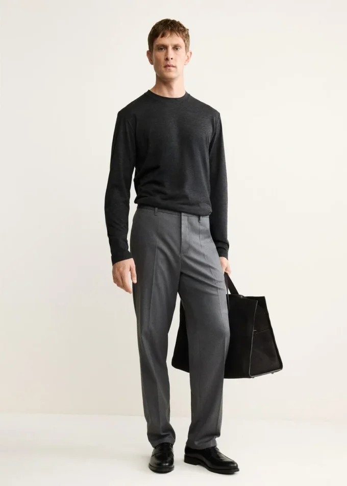 Volné kalhoty rovného střihu Volné kalhoty rovného střihu