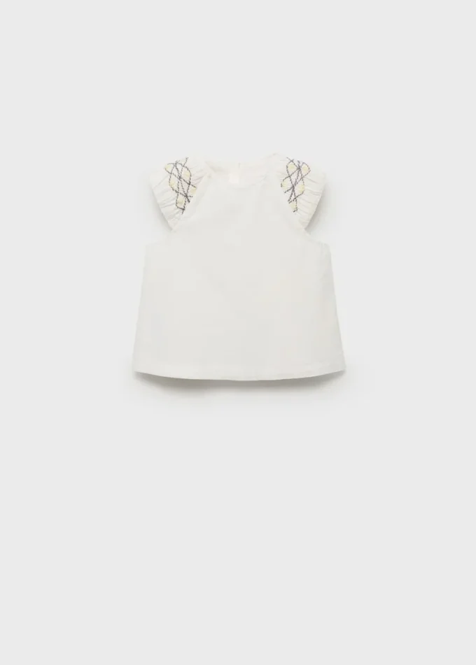 Vyšívaná bavlněná halenka