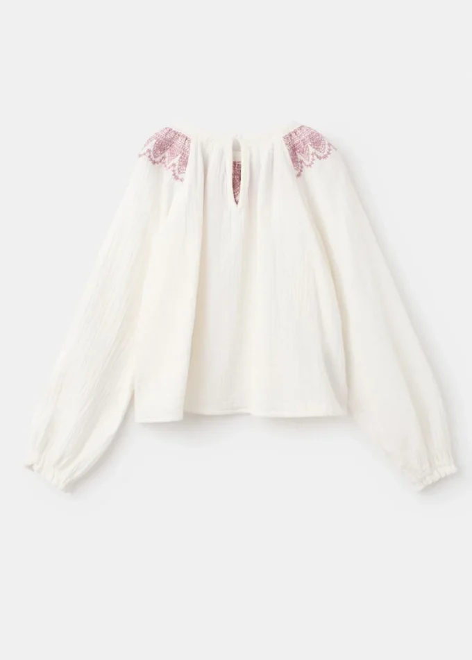 Vyšívaná bavlněná halenka Vyšívaná bavlněná halenka