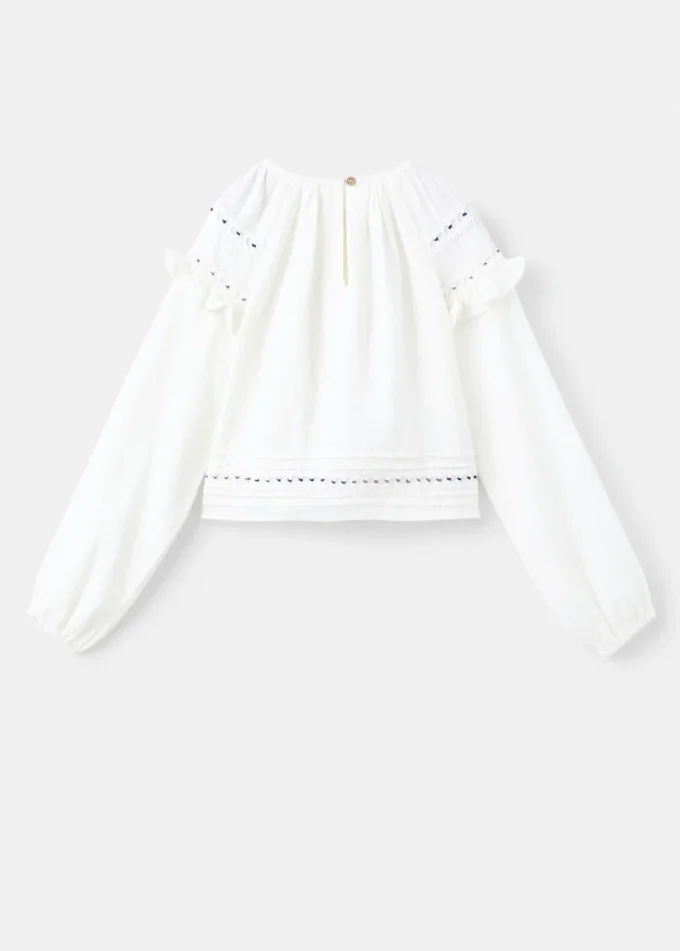 Vyšívaná bavlněná halenka