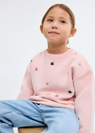 Vyšívaná bavlněná mikina