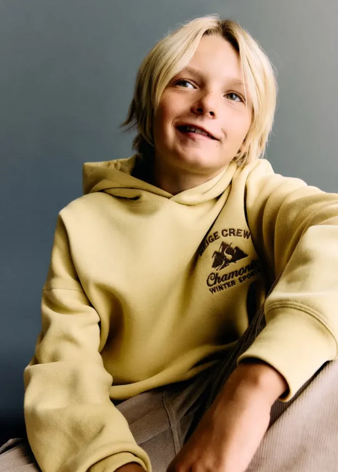 Vyšívaná bavlněná mikina Vyšívaná bavlněná mikina