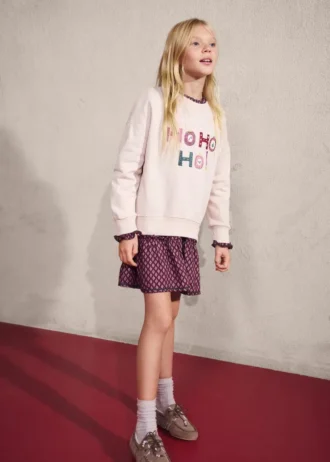 Vyšívaná bavlněná mikina Vyšívaná bavlněná mikina