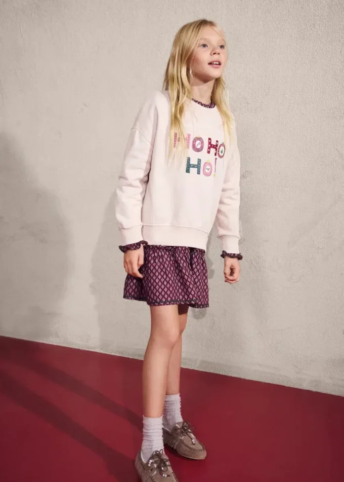 Vyšívaná bavlněná mikina Vyšívaná bavlněná mikina