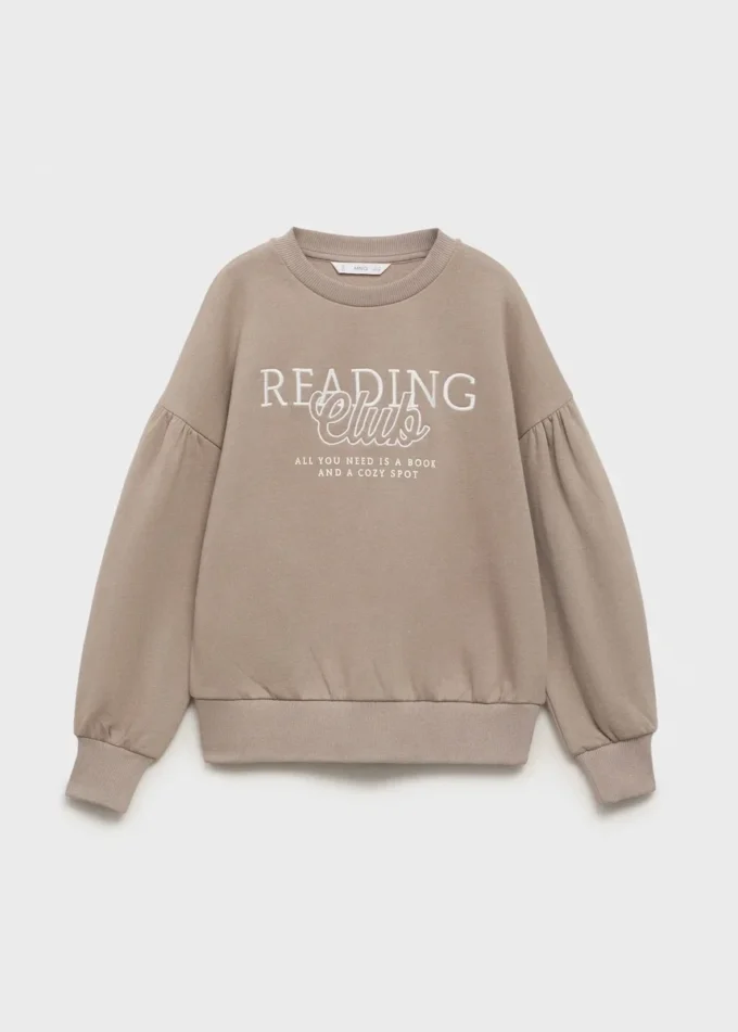 Vyšívaná bavlněná mikina Vyšívaná bavlněná mikina