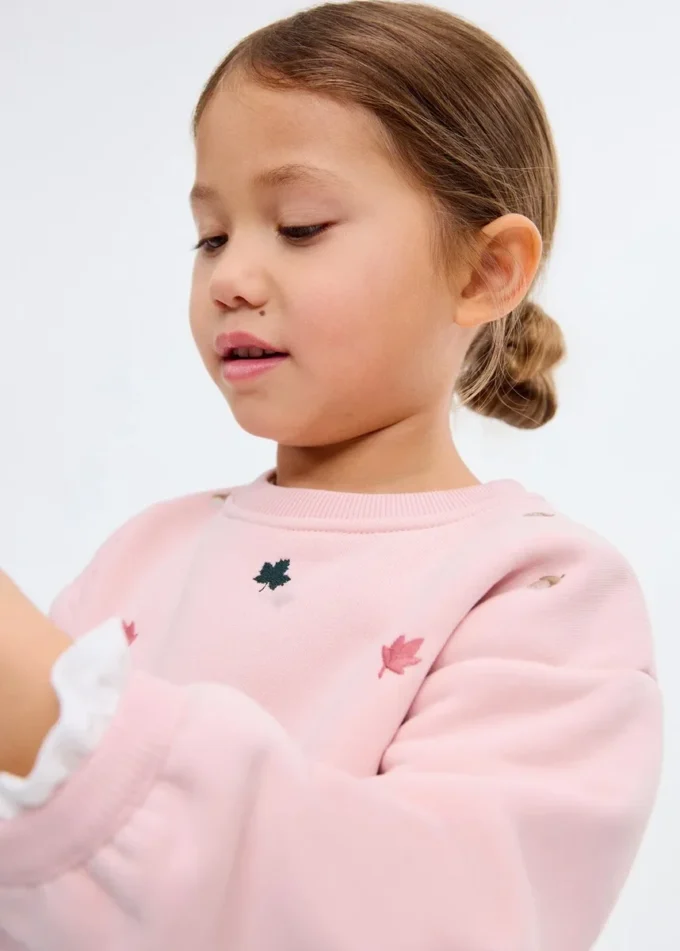 Vyšívaná bavlněná mikina Vyšívaná bavlněná mikina