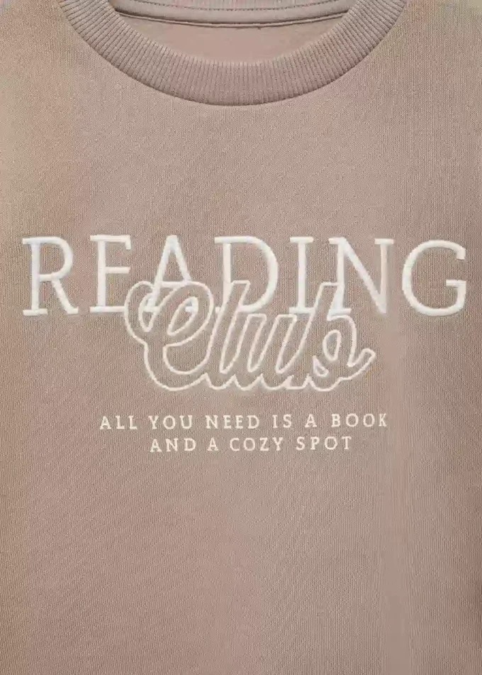 Vyšívaná bavlněná mikina Vyšívaná bavlněná mikina