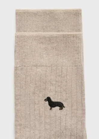 Vyšívané bavlněné ponožky Vyšívané bavlněné ponožky