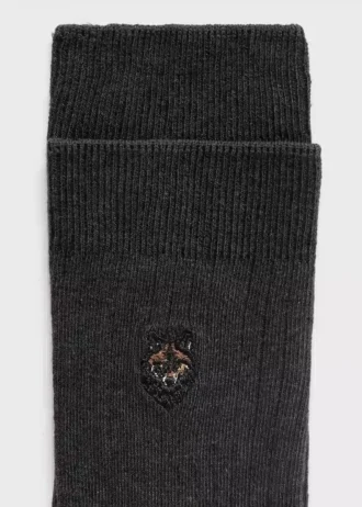 Vyšívané bavlněné ponožky Vyšívané bavlněné ponožky