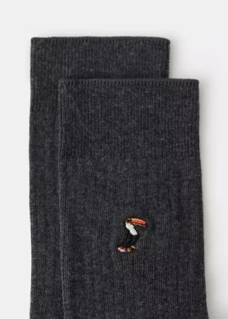 Vyšívané bavlněné ponožky Vyšívané bavlněné ponožky