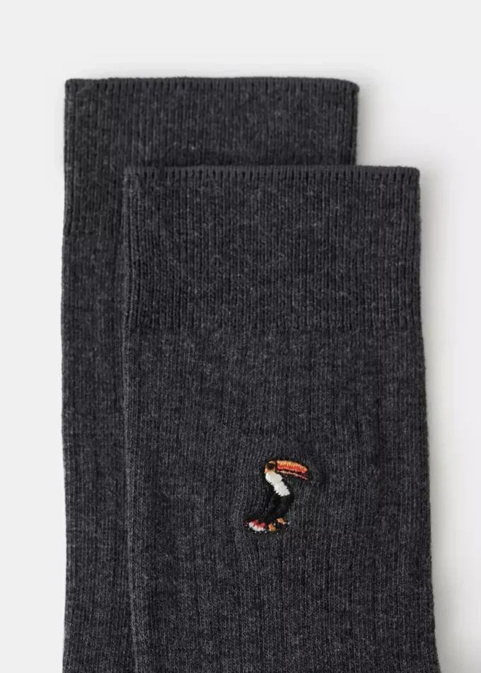 Vyšívané bavlněné ponožky Vyšívané bavlněné ponožky