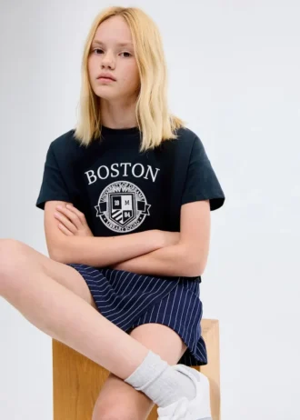 Vyšívané bavlněné tričko