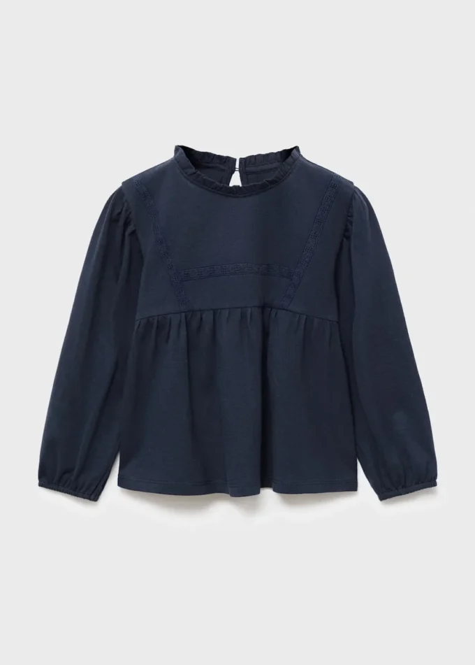 Vyšívané bavlněné tričko Vyšívané bavlněné tričko