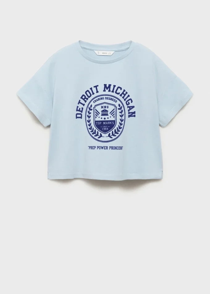 Vyšívané bavlněné tričko Vyšívané bavlněné tričko