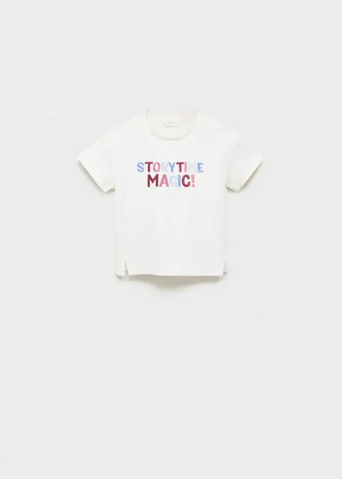 Vyšívané bavlněné tričko Vyšívané bavlněné tričko