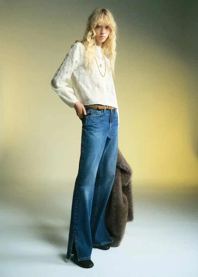 Vyšívaná blůza z lyocellu Vyšívaná blůza z lyocellu