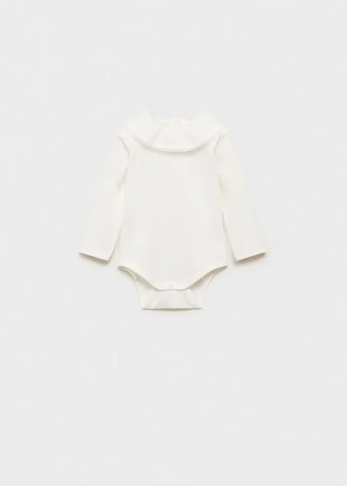 Vyšívané body s babydoll límečkem