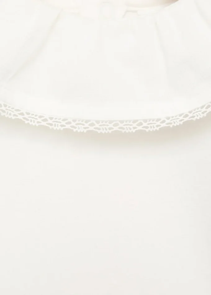 Vyšívané body s babydoll límečkem