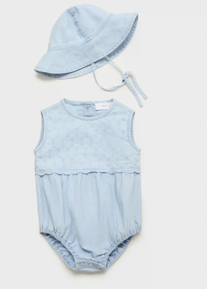 Vyšívané džínové šaty