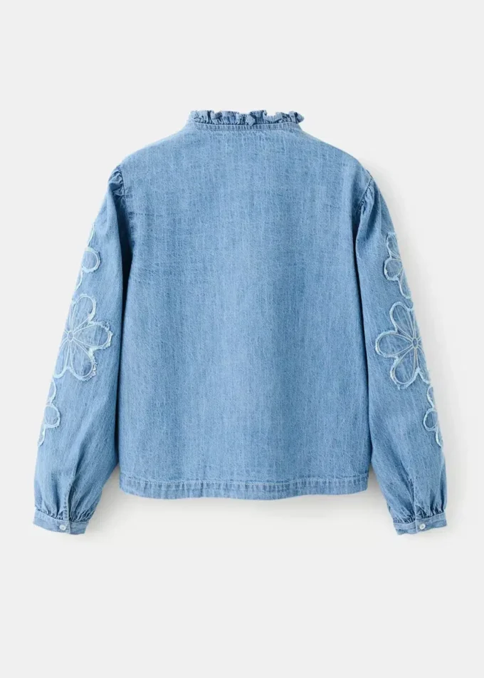 Vyšívaná džínová blůza Vyšívaná džínová blůza