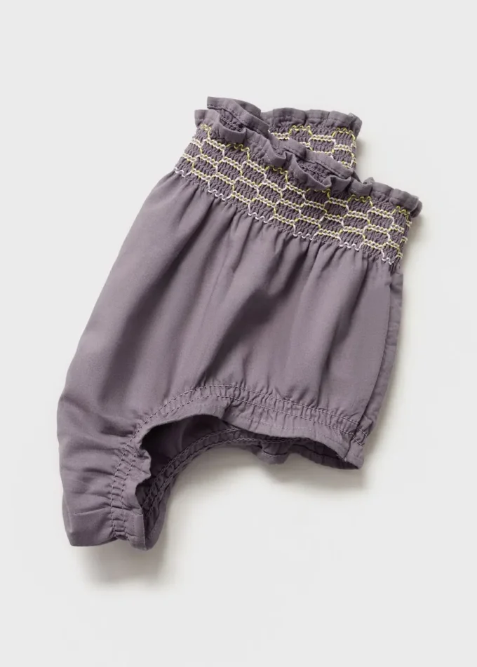 Vyšívané kraťasy ze směsi bavlny Vyšívané kraťasy ze směsi bavlny