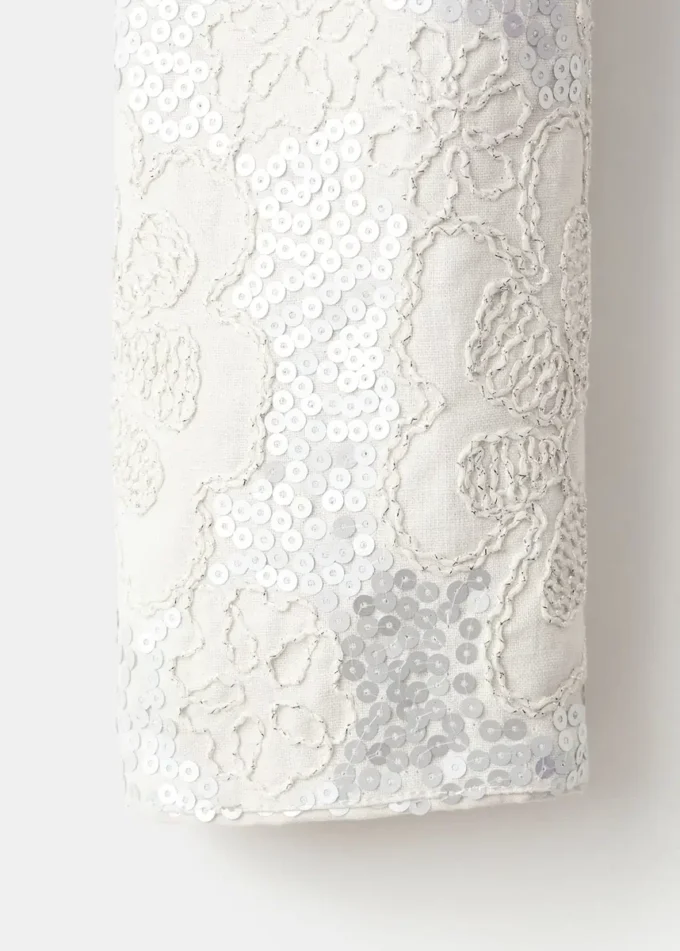 Vyšívaná lněná bunda s flitry Vyšívaná lněná bunda s flitry