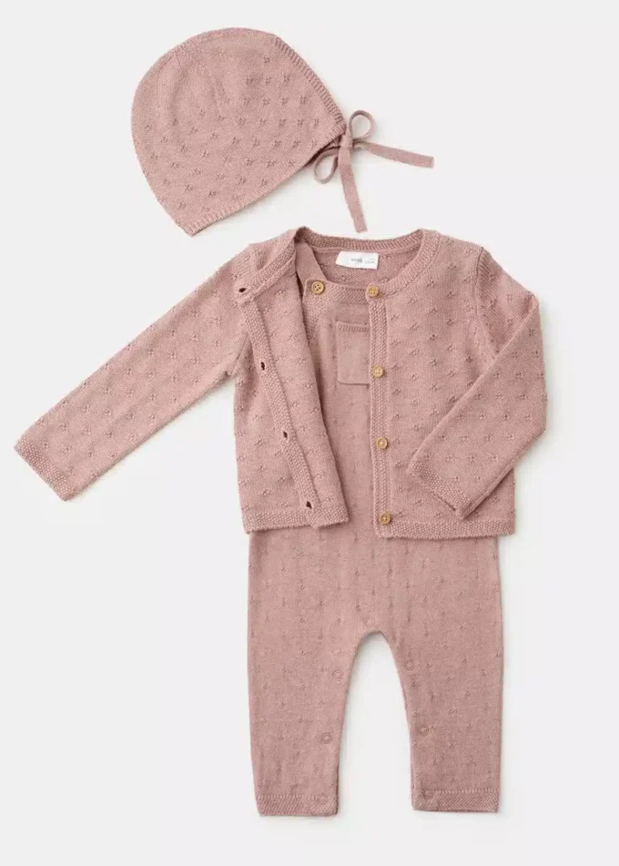 Vyšívané pletené montérky Vyšívané pletené montérky