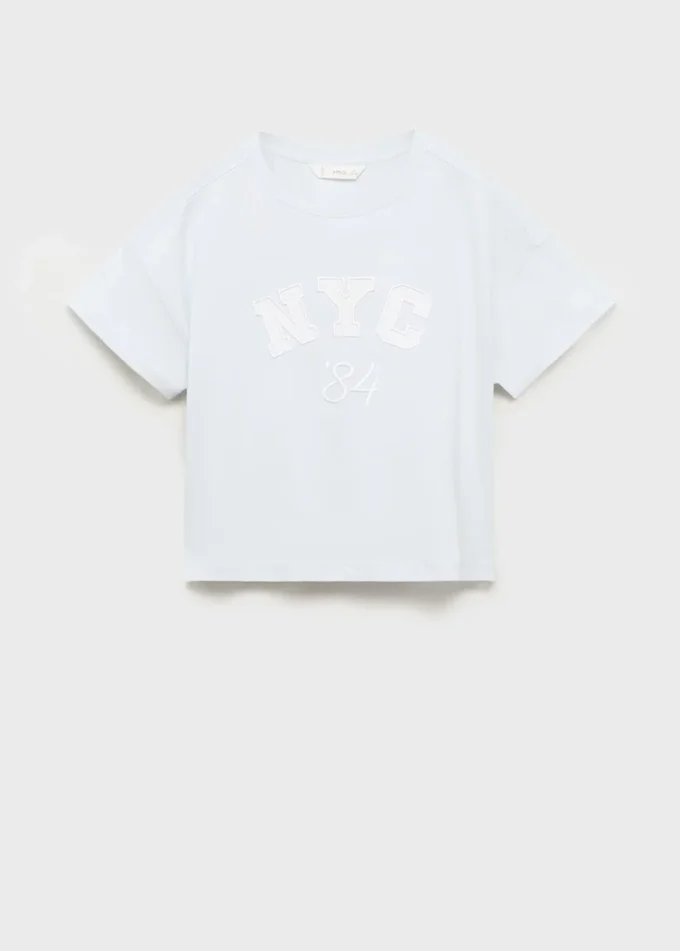 Vyšívané tričko s krátkými rukávy Vyšívané tričko s krátkými rukávy