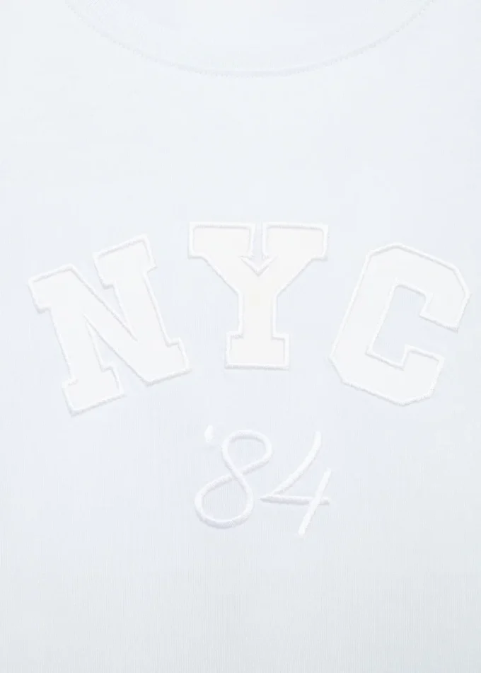 Vyšívané tričko s krátkými rukávy Vyšívané tričko s krátkými rukávy