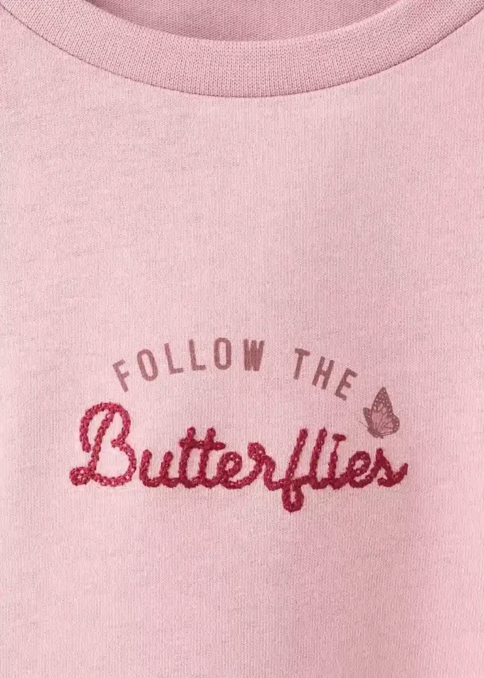 Vyšívané tričko s potiskem Vyšívané tričko s potiskem