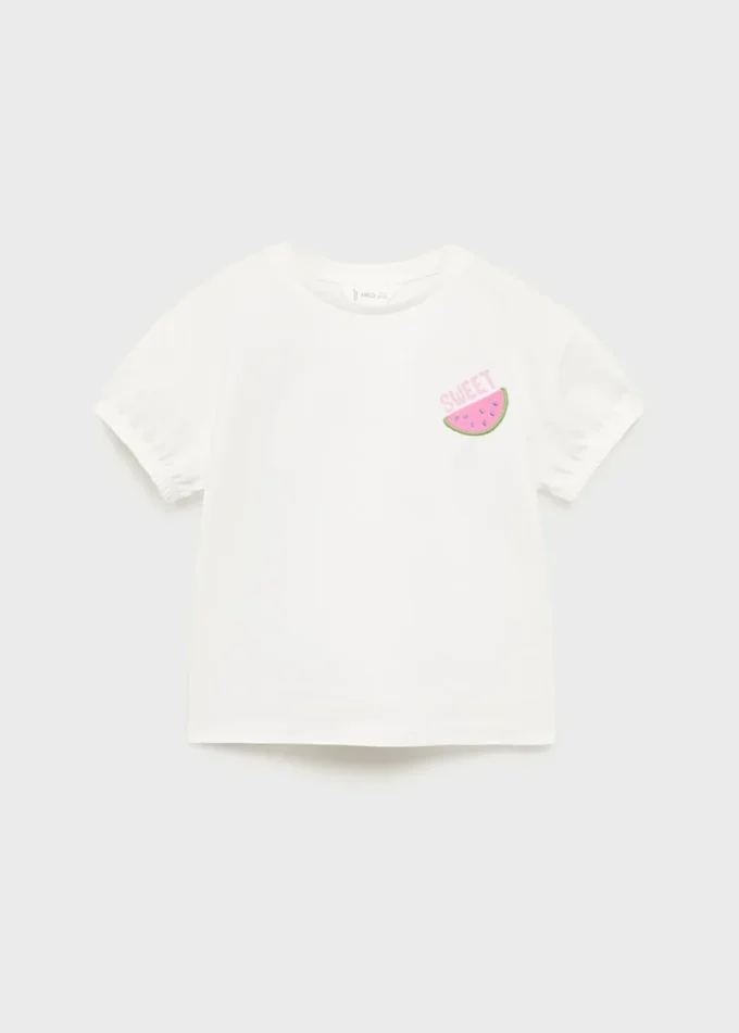 Vyšívané tričko s potiskem Vyšívané tričko s potiskem