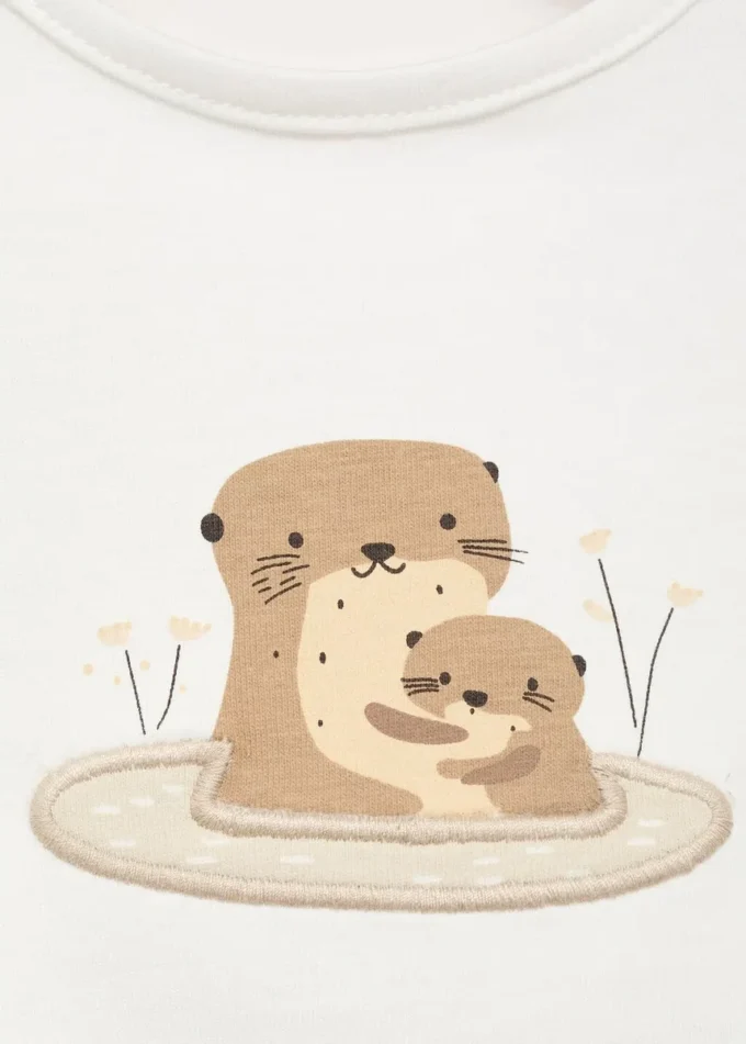 Vyšívané tričko s potiskem