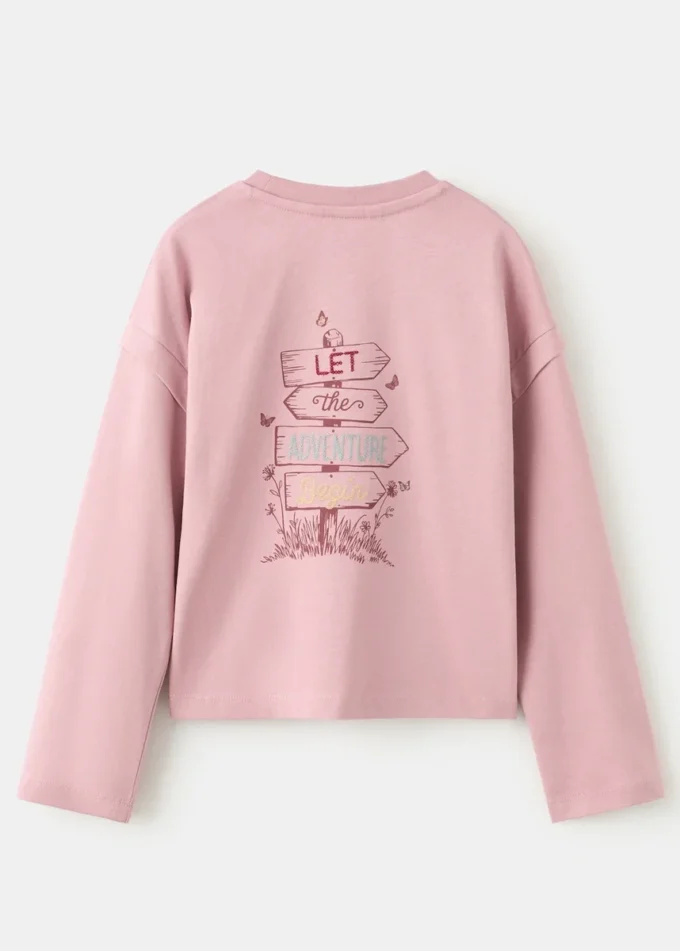 Vyšívané tričko s potiskem Vyšívané tričko s potiskem