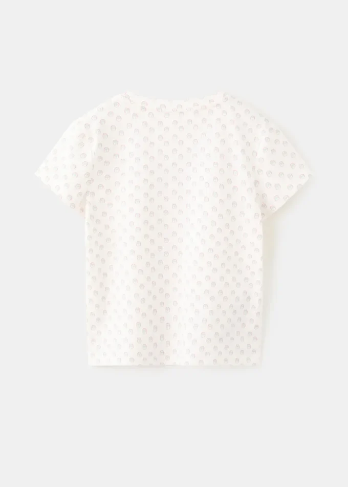 Vyšívané tričko s potiskem Vyšívané tričko s potiskem