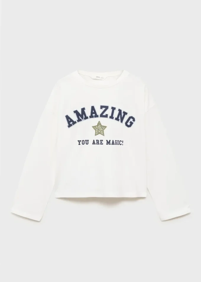 Vyšívané tričko s potiskem Vyšívané tričko s potiskem