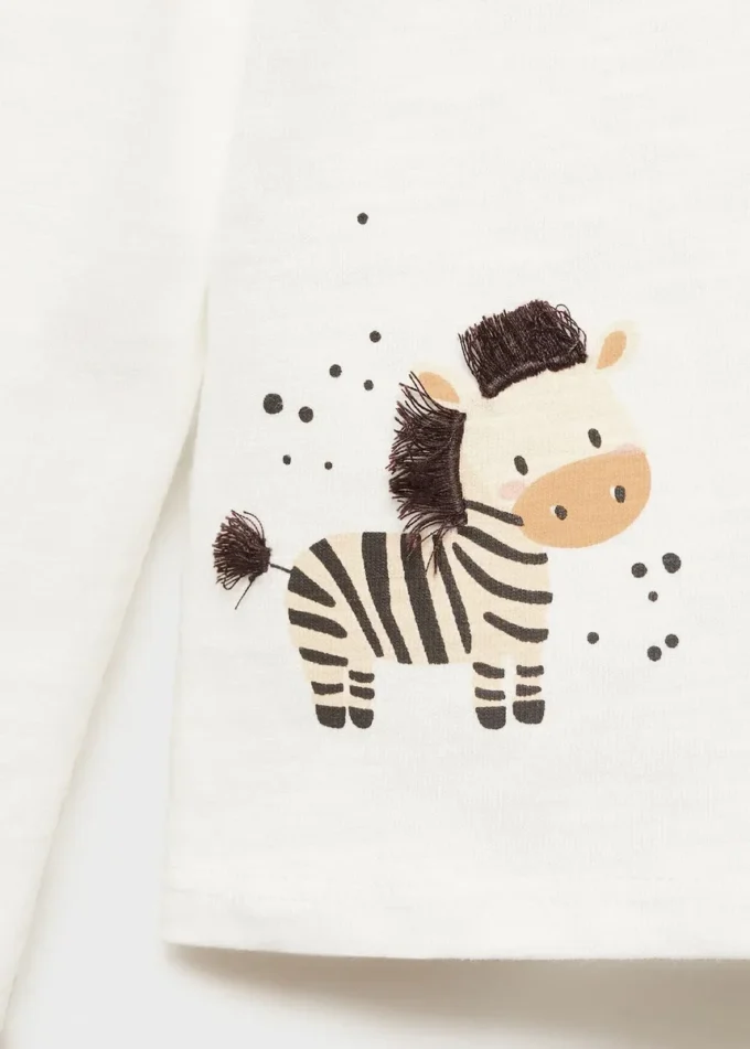 Vyšívané tričko s potiskem