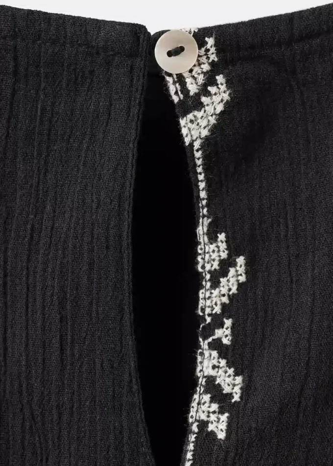 Vyšívané volánové šaty Vyšívané volánové šaty