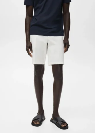 Úzké bavlněné bermudy