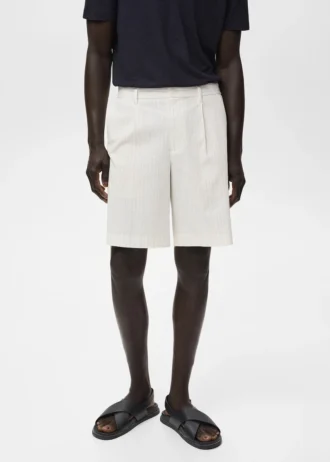 Úzké bavlněné bermudy