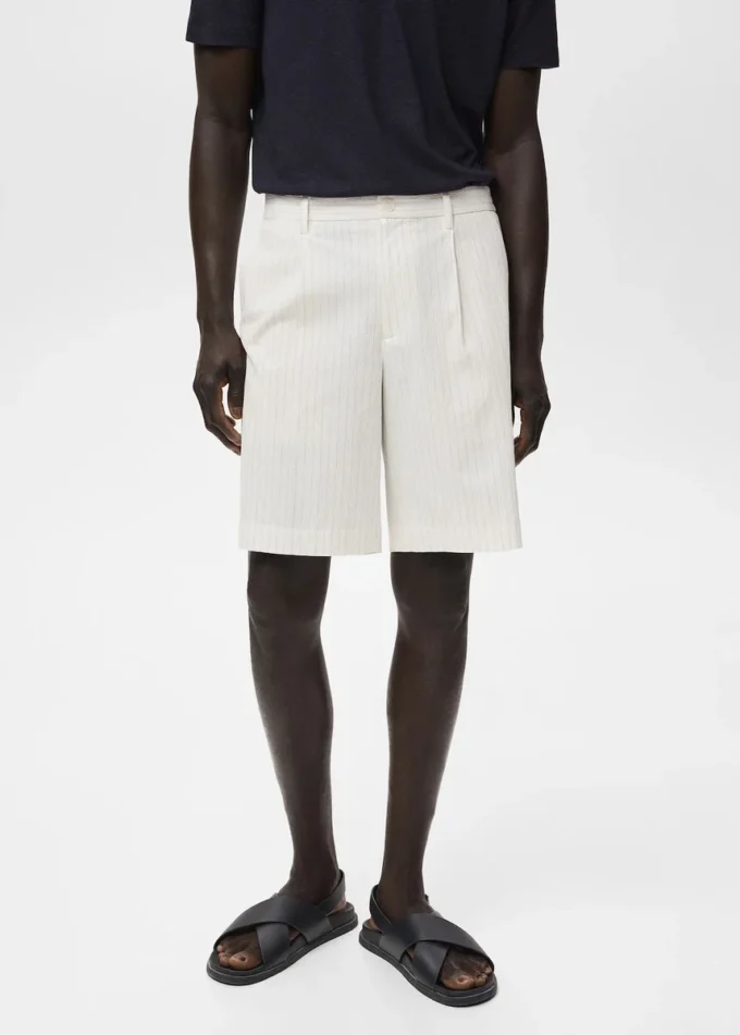 Úzké bavlněné bermudy Úzké bavlněné bermudy