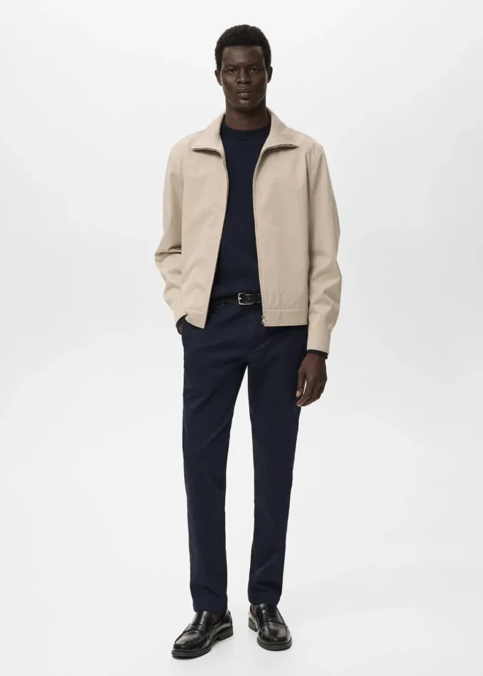 Úzké chino kalhoty Barna Úzké chino kalhoty Barna