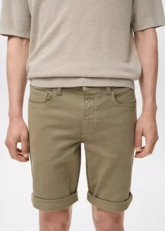 Úzké džínové bermudy