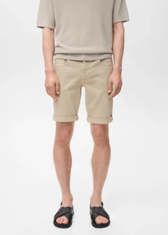 Úzké džínové bermudy