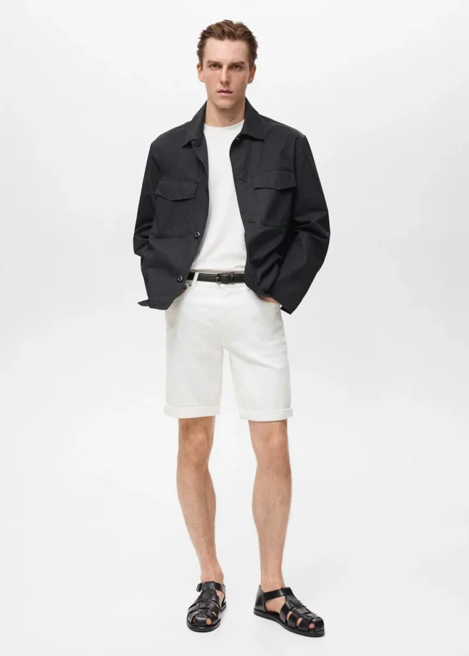 Úzké džínové bermudy Úzké džínové bermudy