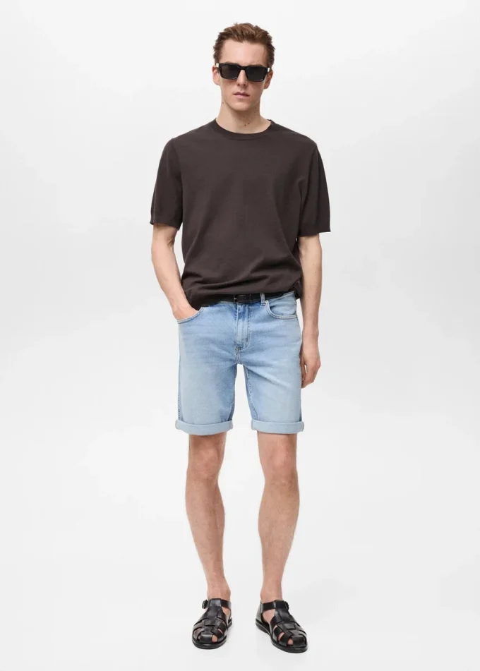 Úzké džínové bermudy Úzké džínové bermudy